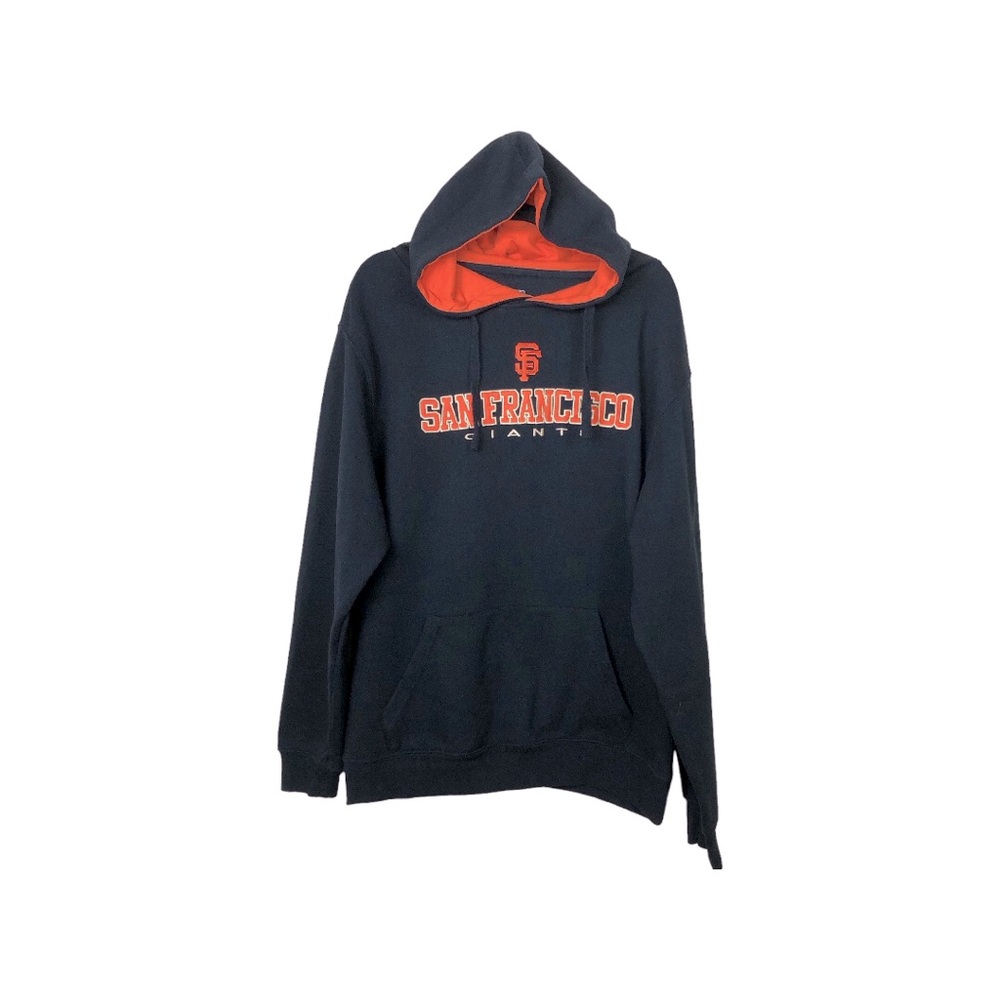 Fanatics. Men’s Navy San Francisco Giant Baseball Pull-Over Hoodie Size XL